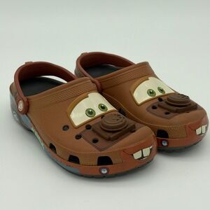 Crocs Classic Clog Disney Pixar Cars Tow Mater Brown Mens 6 Womens 8 209382-90H